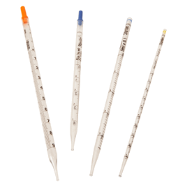 Dynalon Sterilin 5 mL Disposable Sterile Polystyrene Serological Pipets with Suction Adapter, 298 mm, Single Wrap