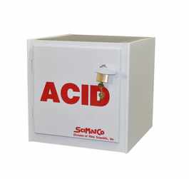 SciMatCo 60 in. Tall Cabinet, White Polypropylene (PP), ACID