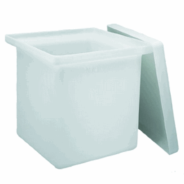 Thermo Scientific Nalgene LLDPE Rectangular Tank with Cover, 23 L (6 gal.)