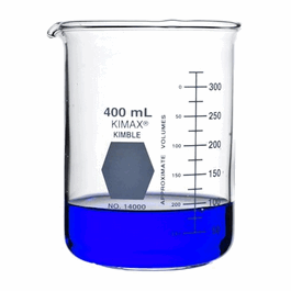 DWK Life Sciences (Kimble) KIMAX Low Form Griffin Graduated Beakers, 50 mL