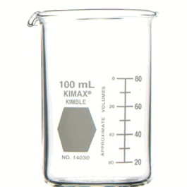 DWK Life Sciences (Kimble) KIMAX Tall Form Berzelius Beakers with Spout, 400 mL