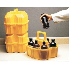 Thermo Scientific Nalgene Safety Bottle Carrier, LDPE, holds six 500 mL bottles (not included)