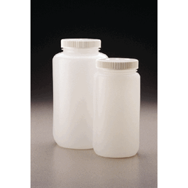 Thermo Scientific Nalgene 2 L (1/2 gal.) Large Wide-Mouth HDPE Bottle with 100 mm Polypropylene Closure