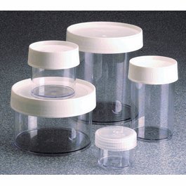 Thermo Scientific Nalgene 125 mL (4 oz) Polycarbonate Straight-Side Wide Mouth Jars, 70 mm Closure