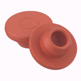 DWK Life Sciences (Wheaton) Straight Plug Stoppers, Gray Chlorobutyl-Isoprene Blend / FEP Faced, 13 x 20 mm