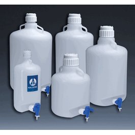 Thermo Scientific Nalgene 10 L (2.5 gal.) LDPE Carboy w/Spigot, 83B