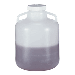 Thermo Scientific Nalgene 10 L (2.5 gal.) LDPE Wide Mouth Carboy with Handle
