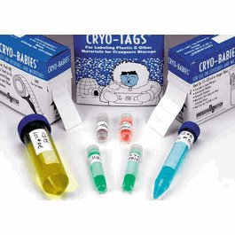 Diversified Biotech Cryo-Babies on Roll, White, 1.28 x 0.5 in. (33 x 13 mm), for 1.5 mL tubes