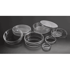 Simport Round Petri Dishes, Stackable, Tight Lid, 50 x 9 mm, Polystyrene, Sterile