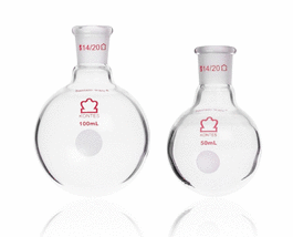 KONTES Single Neck Heavy Wall Round Bottom Flasks, 14/20, 10 mL