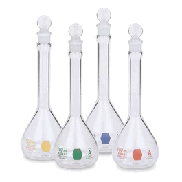 DWK Life Sciences (Kimble)Color-Coded Volumetric Flasks, Class A, 250 mL, Red