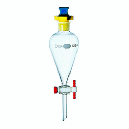 DWK Life Sciences (Kimble) Separatory Funnels, Pear-Shaped, 250ml, TS Stopcock Size: 4