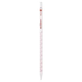 SIBATA Class A, Reusable Measuring Pipets, To Deliver, Blue, 5 mL, 0.1 mL graduations