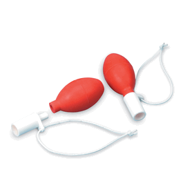 15 mL Natural Red Rubber Safety Bulb Pipet Filler, 106 x 41 mm (L x O.D.), 4.5 to 6.05 mm hole dia.
