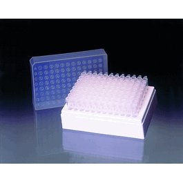 96-Place Biotube Racks, Sterile, With 8 strips of 12 tubes