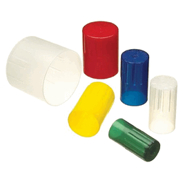 DWK Life Sciences (Kimble) Autoclavable Polypropylene Closures, 18 mm, Blue