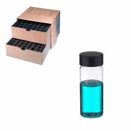 DWK Life Sciences (Wheaton) 40 mL (10.8 dram), Clear Sample Vial, with Rubber Lined Cap