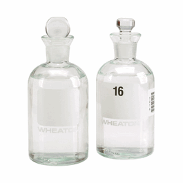 DWK Life Sciences (Wheaton) B.O.D. Bottle, 300 mL, Unnumbered, Glass Pennyhead Stopper