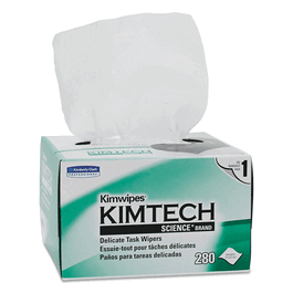 KIMTECH SCIENCE KIMWIPES Delicate Task Wipers, 1-ply, 4.4 x 8.4 in.; 286 wipes/Pop-Up Box, 30 boxes/case