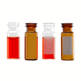 DWK Life Sciences (Wheaton) 12 x 32 mm (1.8 mL) Clear E-Z Vials with Writing Patch and 11 mm Crimp/Snap Ring