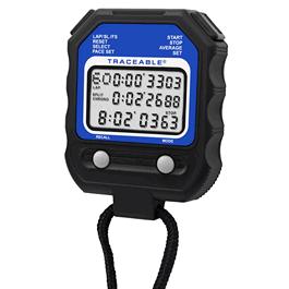 Control Company Traceable 60-Memory Digital Stopwatch with Calibration
