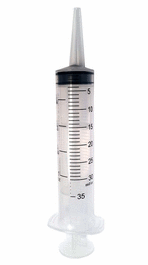 Exel Sterile Eccentric Catheter Tip Syringes with Cap, 50 to 60 mL