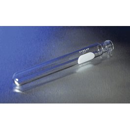 PYREX 16 x 125 mm Disposable Round Bottom Threaded Culture Tubes, With White Marking Spot, Without Caps, Bulk Pack