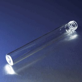 PYREX 16 x 125 mm Disposable Flat Bottom Screw Cap Culture Tubes, Without Caps