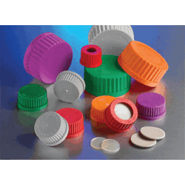 Polypropylene Screw Caps with Plug Seal, GL45, Green