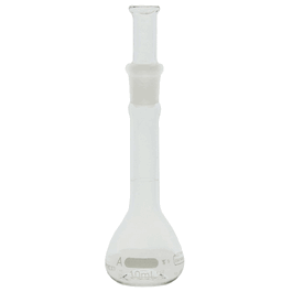 PYREX Class A Volumetric Flask with Standard Taper Stopper, Flask Only, 10 mL