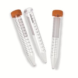 15 ml PP Centrifuge Tubes, Rack Packed with Plug Seal Cap, Sterile, 50/Rack, 500/Case