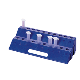 20 x 0.5/1.0/1.5/2 mL Tube Rack, Blue, 0.839 x 3.54 x 1.97 in.