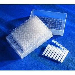 96 Well Polypropylene Cluster Tubes, Individual Format, Sterile, 96 Tubes/Rack