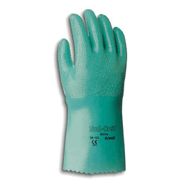 Sol-Knit- Nitrile on Knit Gloves, Sz 9; 14 inch