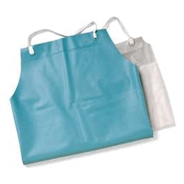 Ansell PVC Apron, 20 mil, Green, Heavy Duty, 35 x 45 in.