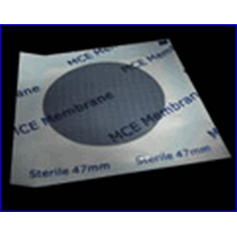 MicronSep 25 mm Nitrocellulose (NC) Membranes, Black with White Grid, 0.8 um, Non-sterile