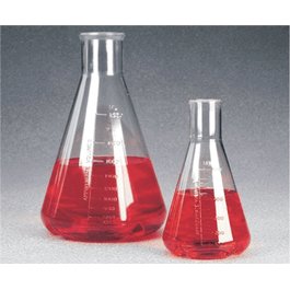 Thermo Scientific Nalgene 500 mL Baffled Flask, PC, Straight Neck