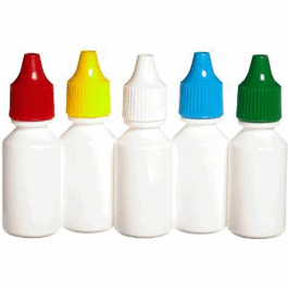 Thermo Scientific Nalgene Dropper Bottle,LDPE, White with Assorted Colored Caps