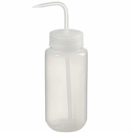 Thermo Scientific Nalgene Wide-Mouth LDPE Wash Bottles, 1000 mL (32 oz), with 63 mm PP Closure with PPCO Draw Tube