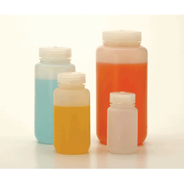Thermo Scientific Nalgene 1000 mL Fluorinated Wide-Mouth HDPE Bottles with 63 mm Polypropylene Screw Closure