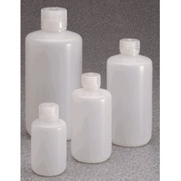 Thermo Scientific Nalgene 250 mL (8 oz) Low Particulate Narrow Mouth HDPE Bottles
