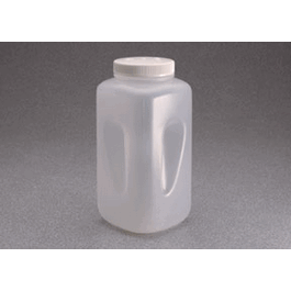 Thermo Scientific Nalgene 4 L (1 gal.) Large Polypropylene Square Wide-Mouth Bottle