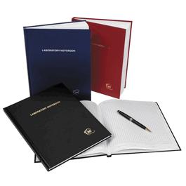 Laboratory Notebooks 100-page, Grid Style, Black