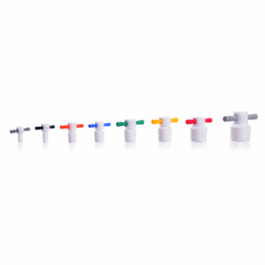 DWK Life Sciences (Kimble) Size: 22 Key-Head Color-Coded Medium Length Solid PTFE Stopper, Yellow