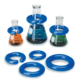 Clearly Safe Vinyl-Coated Lead Ring, Circular, fits 250 to 1000 mL