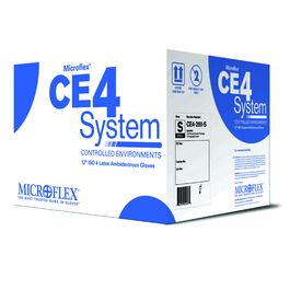 CE4 Washed Latex Gloves, 12 in. Size: Small