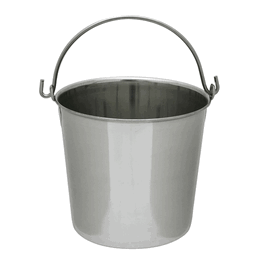 13 Qt. (12.3 L) Stainless Steel Solution Bucket