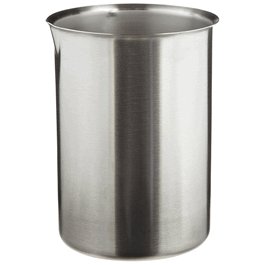 1200 mL Stainless Steel Griffin Style Beaker with Capacity Fill Mark