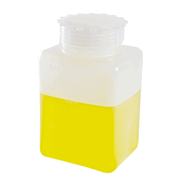 Dynalon 1000 mL HDPE Graduated Rectangular Bottles with 60 mm PP Closure