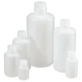 Thermo Scientific Nalgene 30 mL (1 oz) Narrow-Mouth Natural HDPE Packaging Bottle with 20-415 Closure